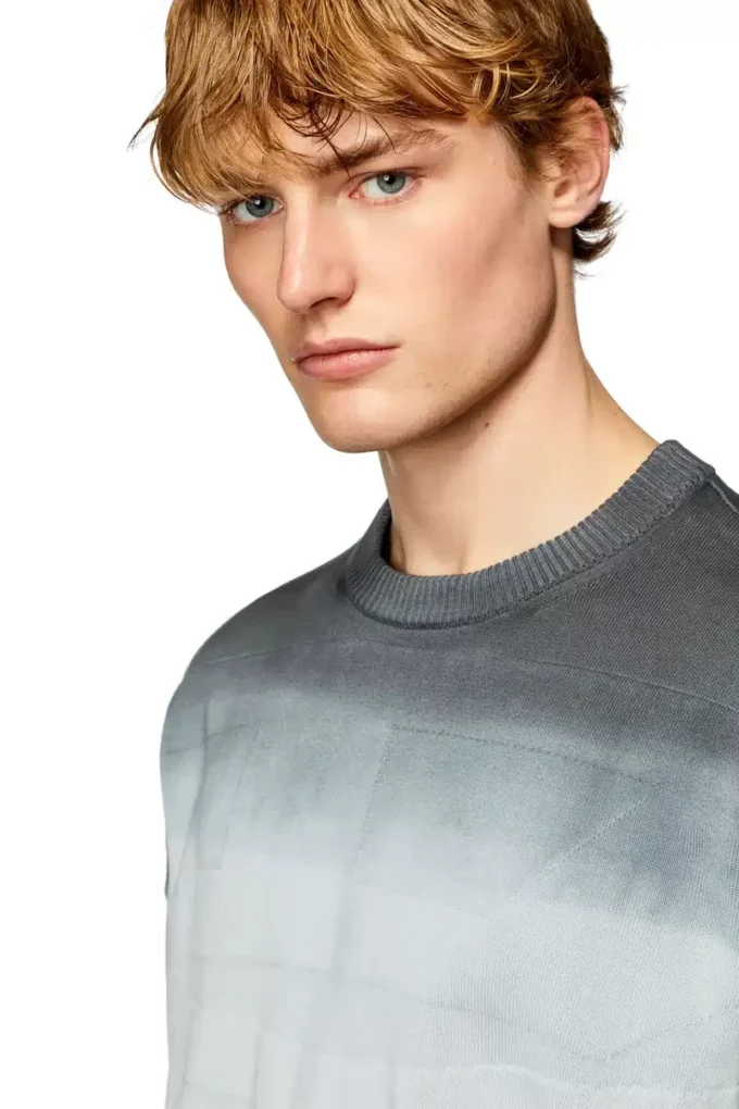 k-nevil Dégradé jumper with oversized logo