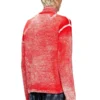 k-oliba-jkt Inside-print striped zipped cardigan