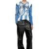 k-oliba-v Inside-print striped jumper