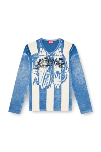 k-oliba-v Inside-print striped jumper