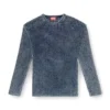 k-redros Mesh-knit jumper in denim yarn