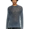 k-redros Mesh-knit jumper in denim yarn