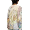 k-renton Linen jumper with medieval print