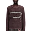 k-roch Long-sleeve mesh-knit top
