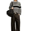 k-soren Striped jumper in alpaca blend