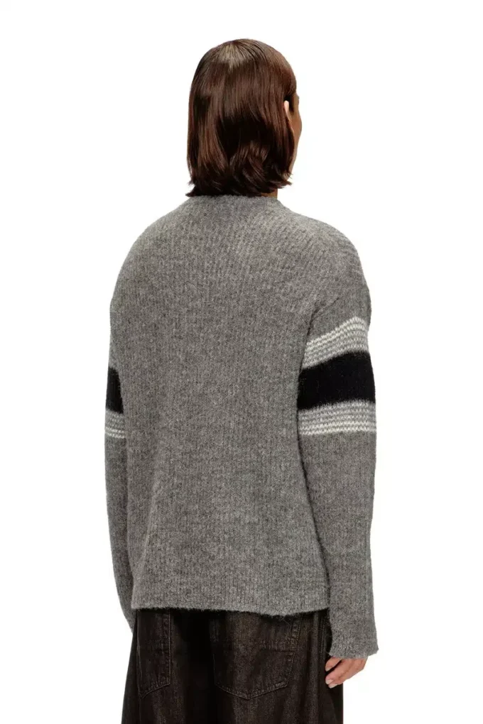 k-soren Striped jumper in alpaca blend