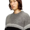 k-soren Striped jumper in alpaca blend
