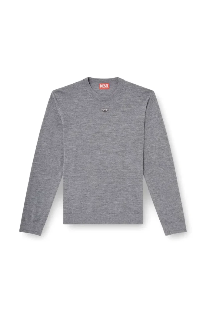 k-valiam Wool jumper with cut-out logo