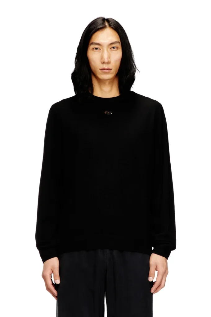 k-valiam Wool jumper with cut-out logo