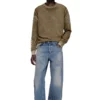 k-yorki Faded reverse-print jumper with lettering