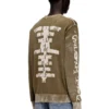 k-yorki Faded reverse-print jumper with lettering