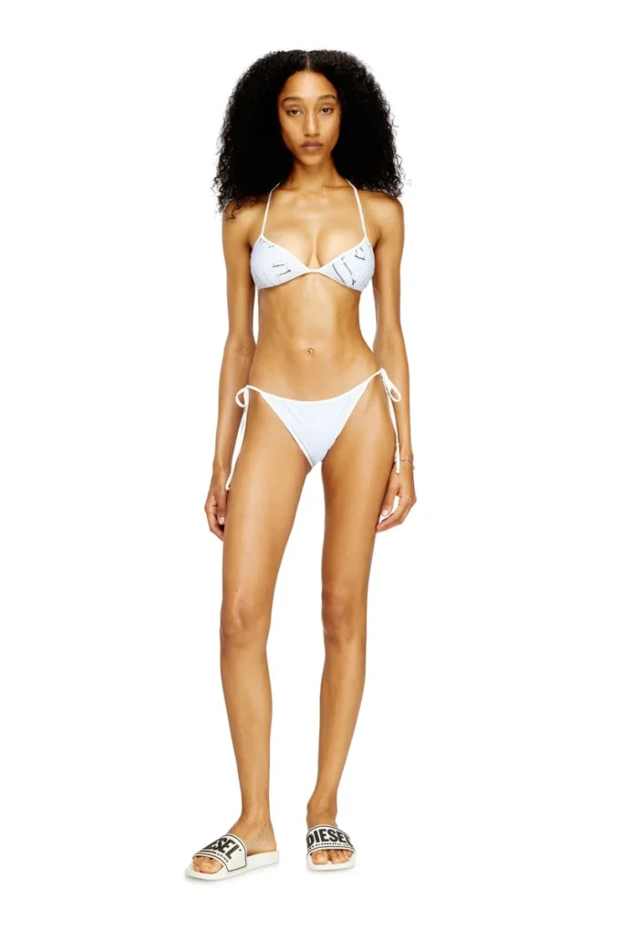 kate-d-core Bikini top with houndstooth graphic print
