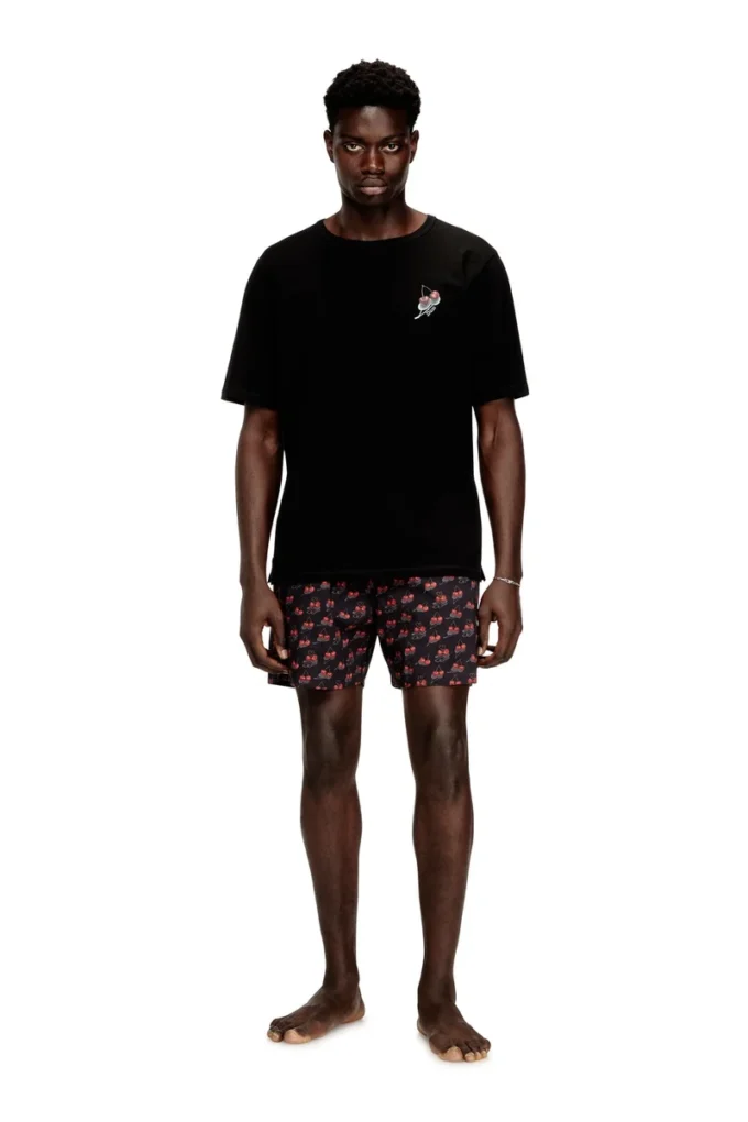 kit-james Cotton pajama set with all-over print