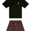 kit-james Cotton pajama set with all-over print
