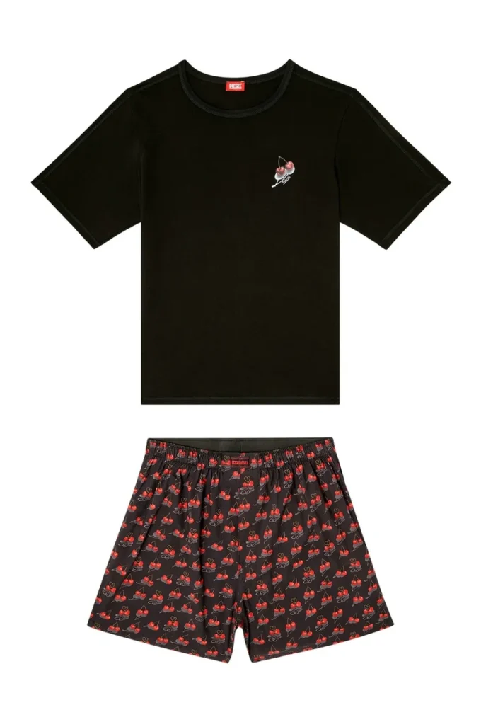 kit-james Cotton pajama set with all-over print