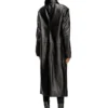 l-ancelot Long padded leather coat