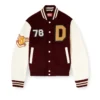 l-arry-cp Varsity jacket in wool and leather