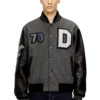 l-arry-cp Varsity jacket in wool and leather
