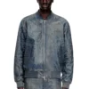 l-cobb Bomber jacket in treated leather