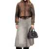 l-cobb-fem Bomber jacket in distressed leather