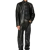 l-cobbe Biker jacket in wrinkled leather