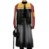 l-coug-20th Leather jacket with patch details