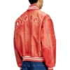 l-difordi-20th Leather bomber jacket with Diesel logo