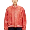 l-difordi-20th Leather bomber jacket with Diesel logo