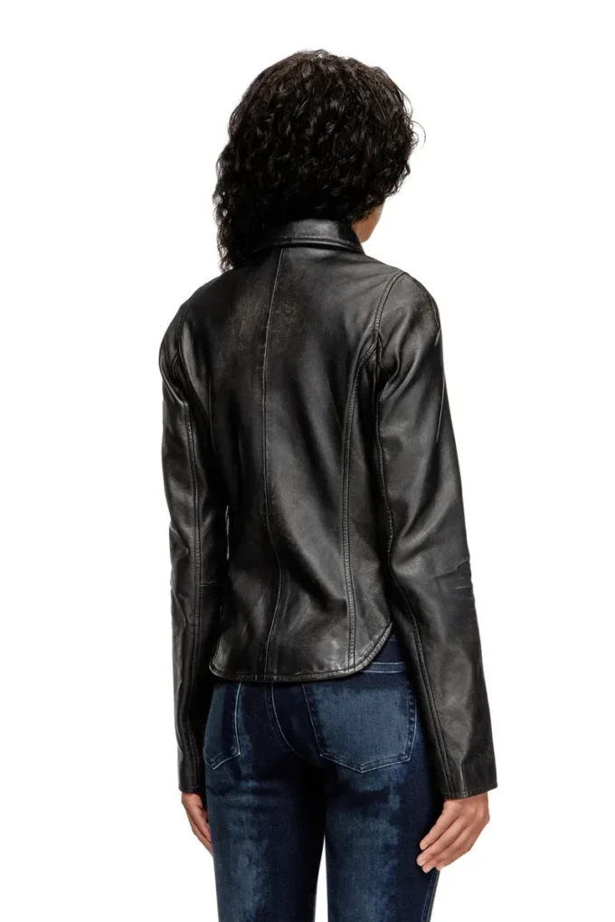 l-egrad Distressed leather jacket