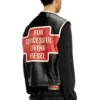 l-flying-20th Leather vest with embroidered patches