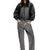 l-ilyan Leather bomber jacket