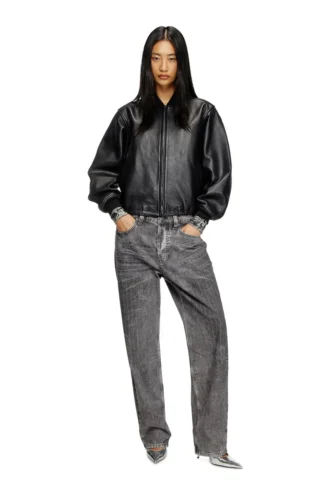 l-ilyan Leather bomber jacket