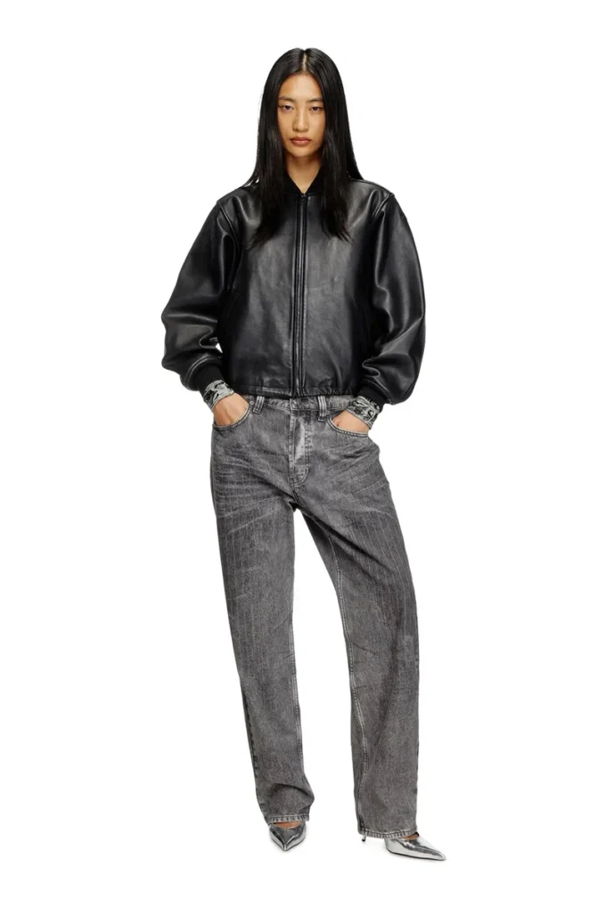 l-ilyan Leather bomber jacket