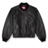 l-ilyan Leather bomber jacket