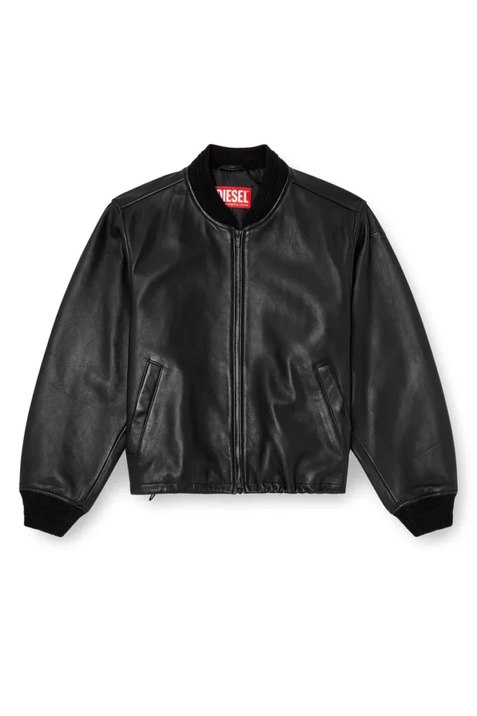 l-ilyan Leather bomber jacket