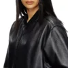 l-ilyan Leather bomber jacket