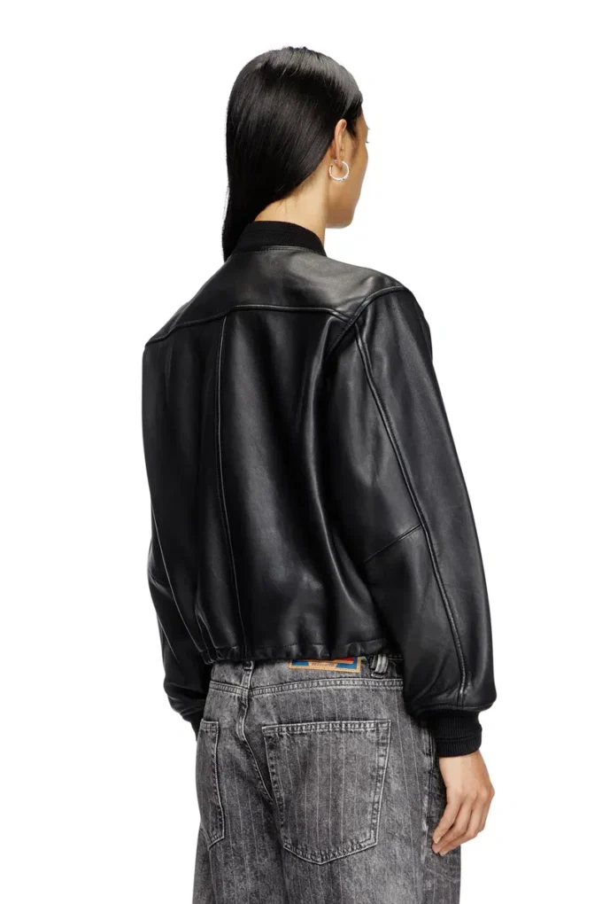 l-ilyan Leather bomber jacket