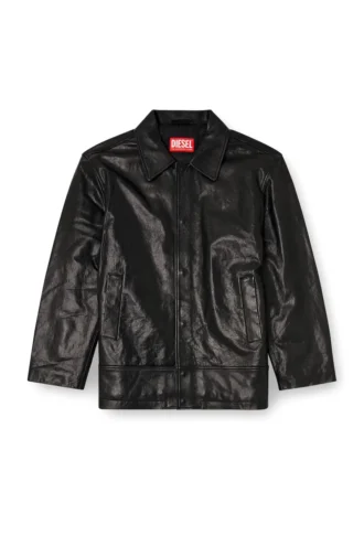l-jess Padded leather jacket