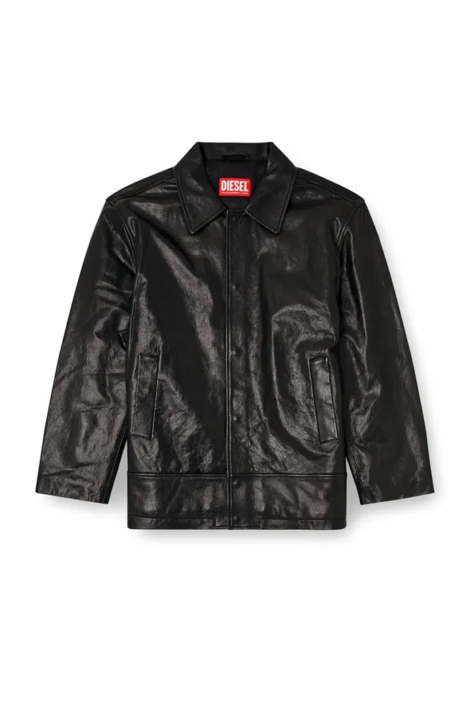 l-jess Padded leather jacket