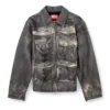 l-mayer Leather jacket with trompe l’oeil pockets