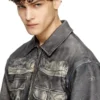 l-mayer Leather jacket with trompe l’oeil pockets