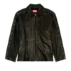 l-stoller Hybrid denim and leather jacket