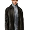 l-stoller Hybrid denim and leather jacket