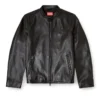 l-tad-wrd Biker jacket in waxed leather