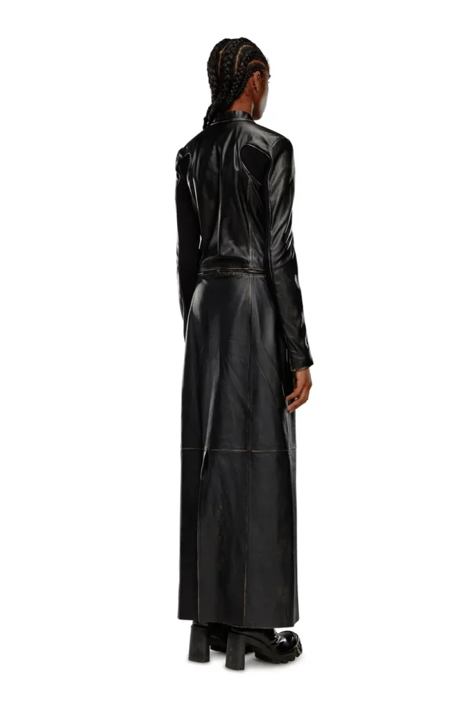 l-tot 2-in-1 convertible leather dress