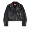 l-unatic Biker jacket in waxed leather