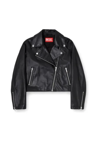 l-unatic Biker jacket in waxed leather