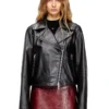 l-unatic Biker jacket in waxed leather
