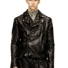 l-uncan Biker jacket in boiled leather