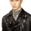 l-uncan Biker jacket in boiled leather